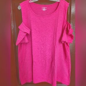 NWT Lane Bryant short sleeved cold shoulder tunic size 18/20